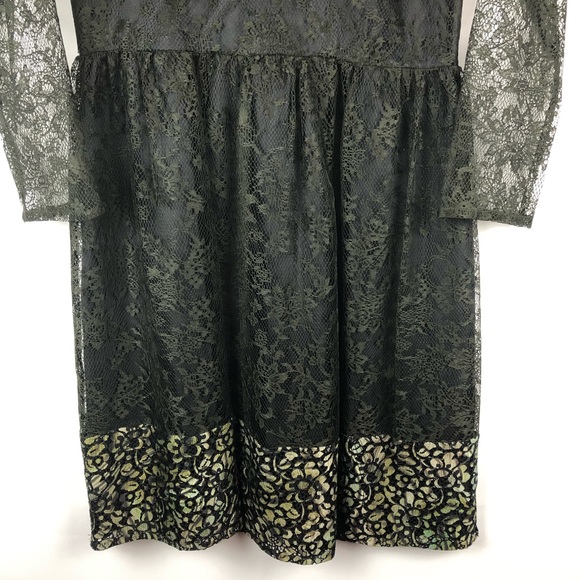 French Connection Molly Lace Fit & Flare Dress - Size 6 - Picture 6 of 16